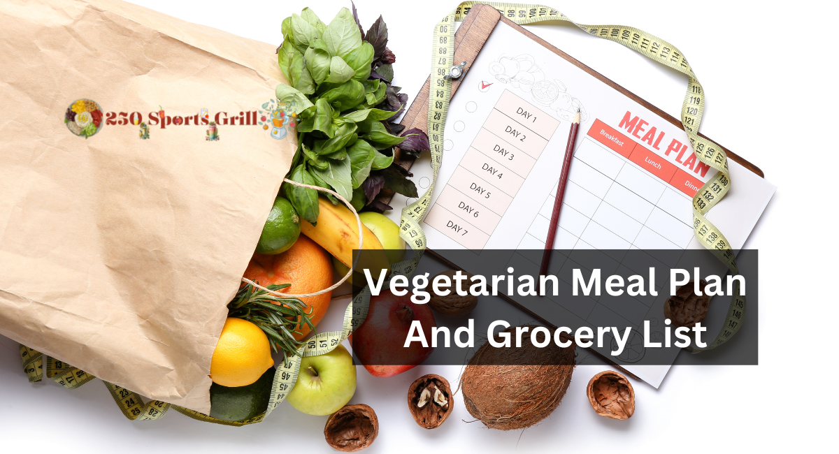 Vegetarian Meal Plan And Grocery List